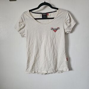Victory Motorcycles Women's Cream Short Sleeve Tee